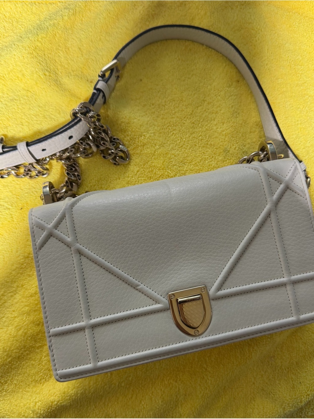Christian Dior small grained calfskin Diorama flap bag